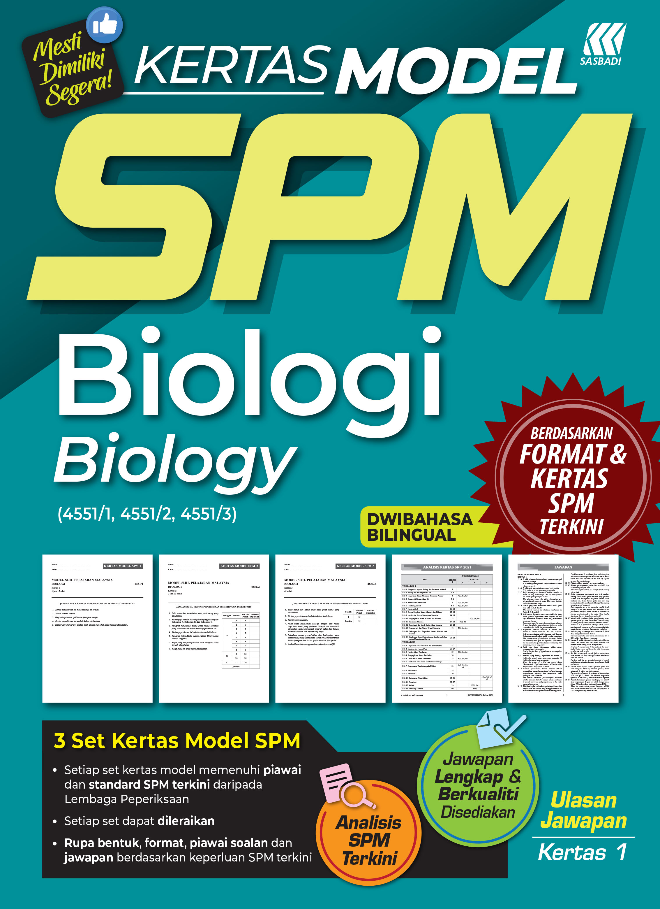 Kertas Model SPM (2023) Biologi Cover